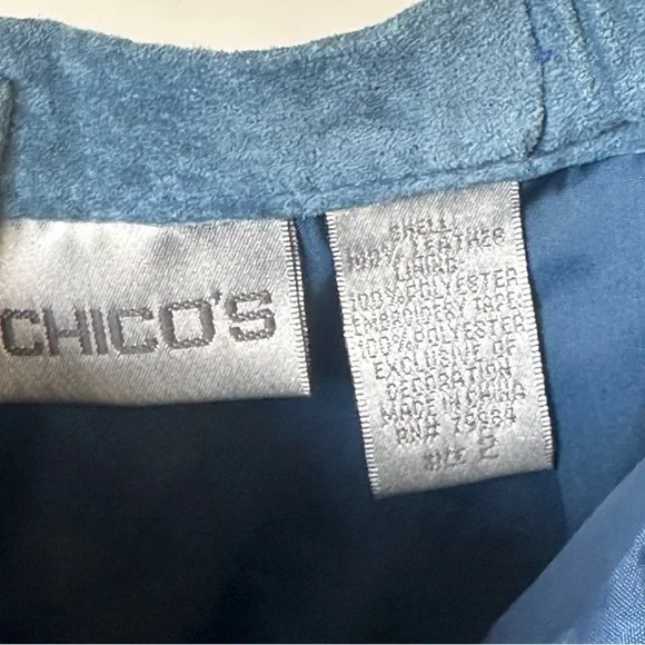 Vintage Chicos Suede (100% Leather) Skirt - Picture 2 of 3